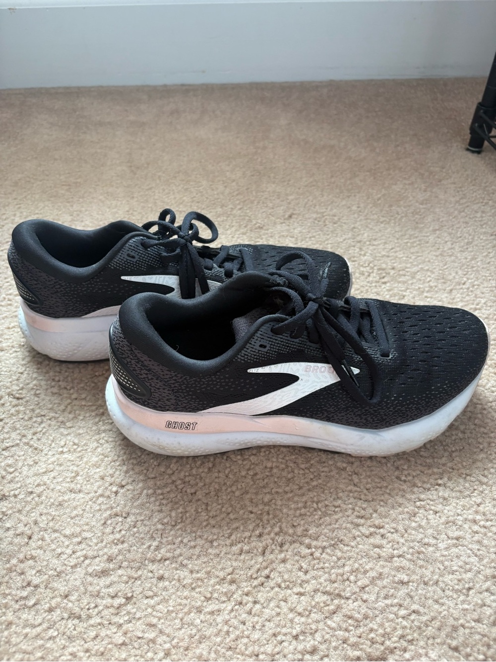 Brooks Women's Black and White Running Shoes